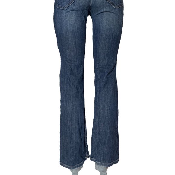 Old Navy Maternity Low Rise Boot Cut Knit Panel Womens Jeans Tag 30 Blue W30xL31 - Picture 7 of 12